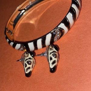 Zebra earrings and bracelet